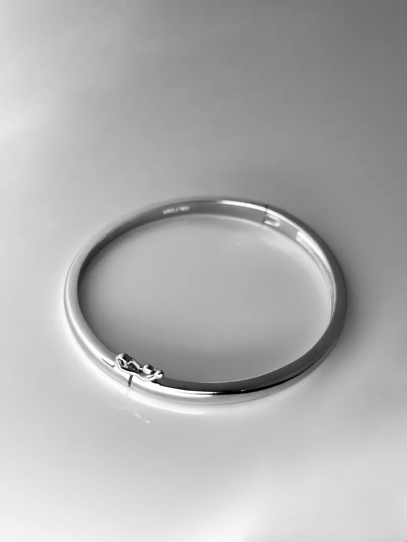 Браслет срібний литий 006544