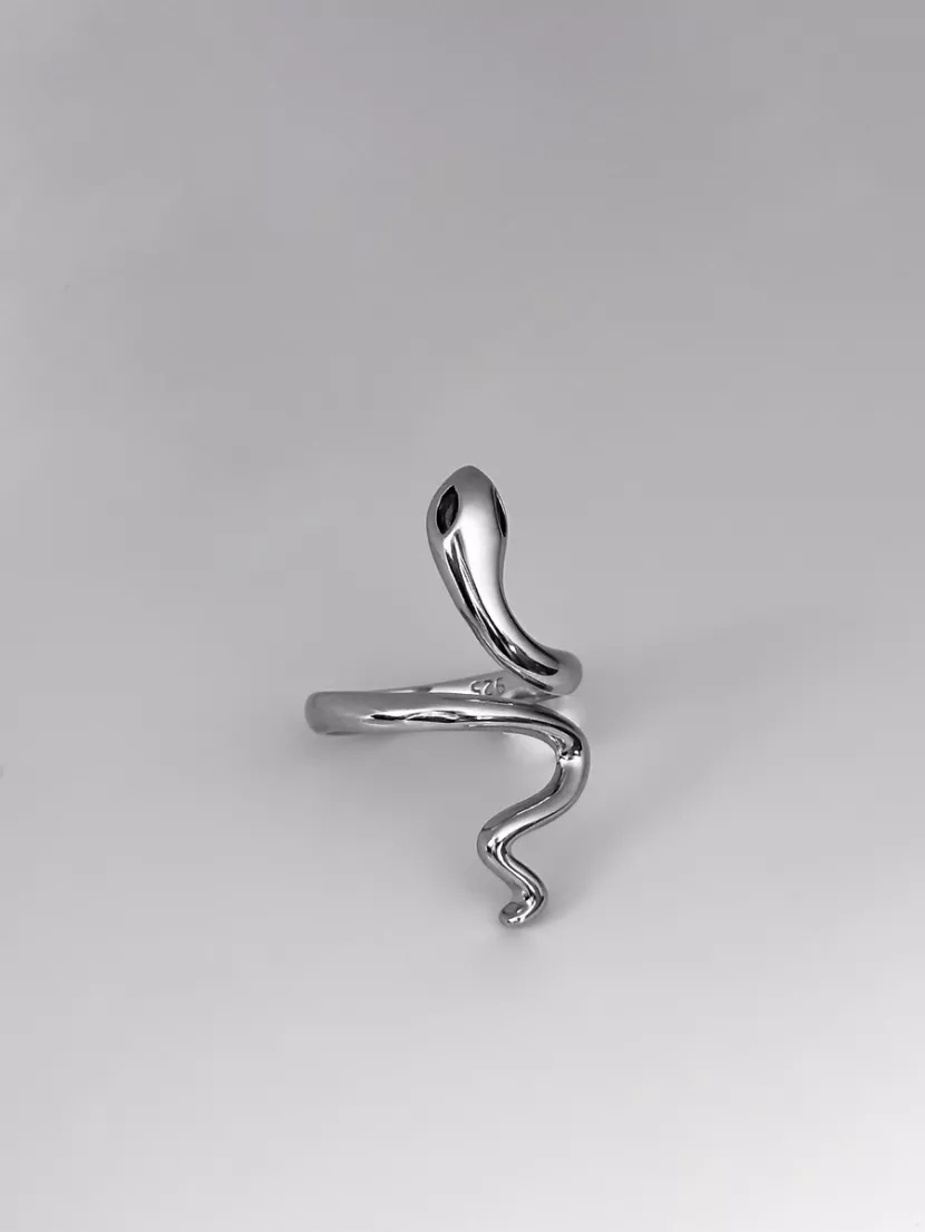 Каблучка срібна Змія 000720
