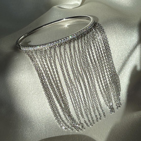 Браслет срібний «Срібний дощ"