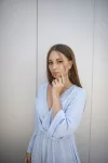 Каблучка срібна з кулями 000488