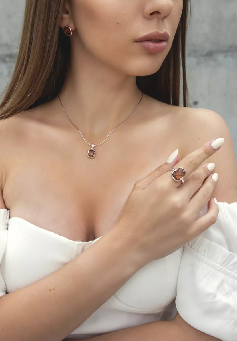 Серьги серебряные с Султанитом 002813