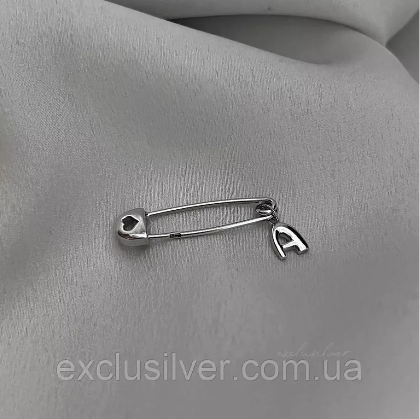 Булавка серебряная Angel
