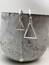 Серьги серебряные асиметричные Геометрия 002985