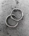 Сережки — кільця срібні 1,5см 003389