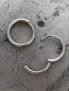 Сережки — кільця срібні 1,5см 003389