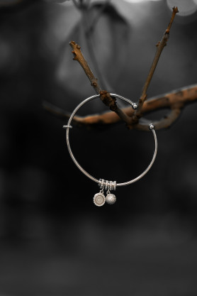 Браслет срібний із підвісками Всесвіт