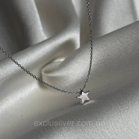 Срібний ланцюжок - кольє Зірочка