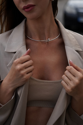 Срібне кольє Цвях