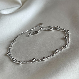 Браслет срібний кульки 925° 000116