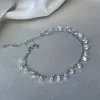 Браслет срібний з висячим камінням 000221