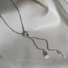 Кольє - трансформер срібне з ключиком і замочком