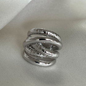 Каблучка срібна Змія 000570