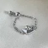 Каблучка срібна Корона з ланцюжком