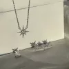Сережки - кафи срібні асиметричні Метеорити