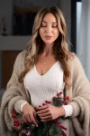 Серебряное колье-галстук с подвижным сердечком
