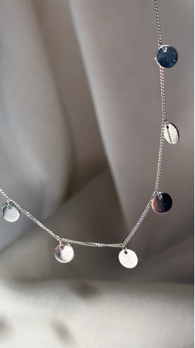 Срібне кольє Монетки 925°