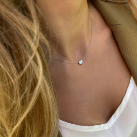 Срібне кольє з сердечком 925° 005025