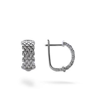 Сережки срібні плетені 006894