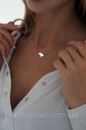 Срібне кольє Украіна 925 проба