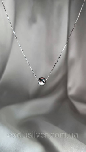 Срібне кольє Куля 925 проба