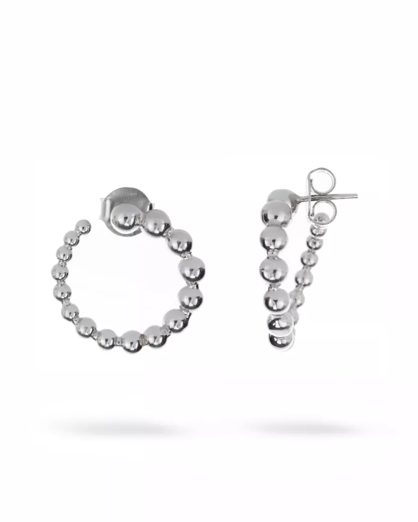 Сережки - пусети (гвоздики) безкамінні Кульки 1,5см 006938