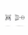 Сережки - пусети (гвоздики) із цирконієм Квадрат 0,8*0,8см 006940