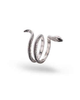 Каблучка срібна Змія 006916