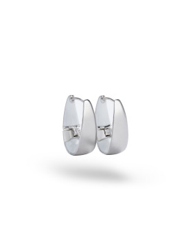 Серьги серебряные с белой эмалью 006909