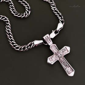 Підвіс хрест православний срібний 006388