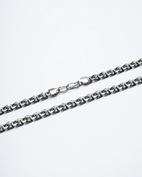 Ланцюжок срібний бісмарк чорнений 55-60см 006972