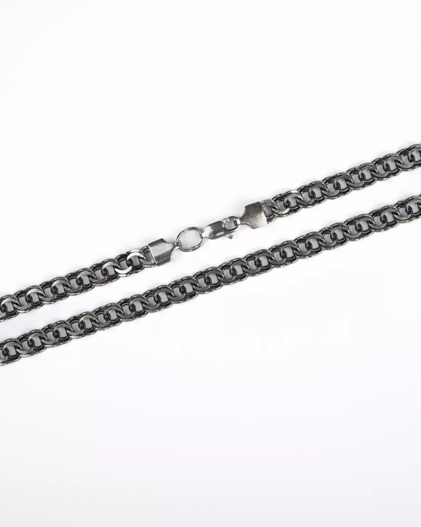 Цепочка серебряная бисмарк черненая 55-60см 006972
