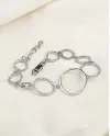 Браслет срібний Кільця 007000