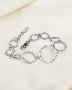 Браслет срібний Кільця 007000