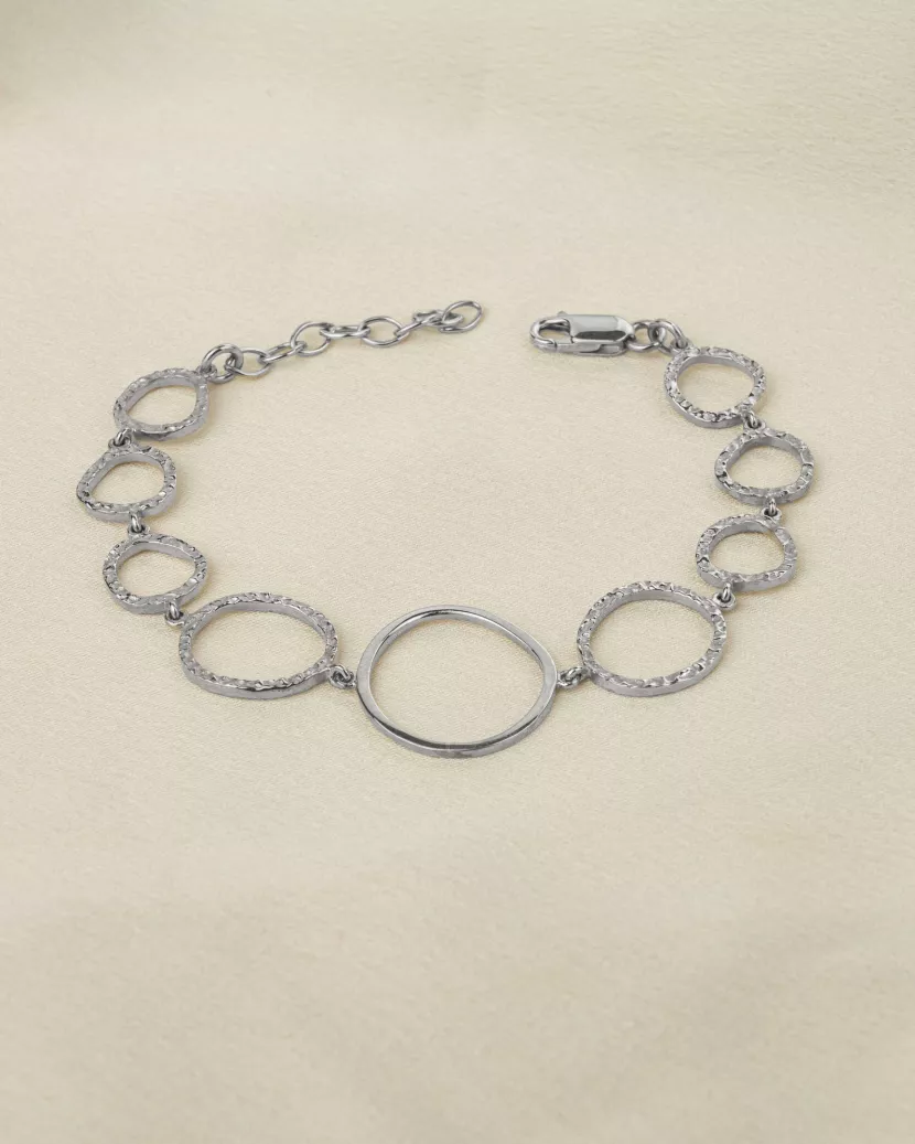 Браслет срібний Кільця 007000