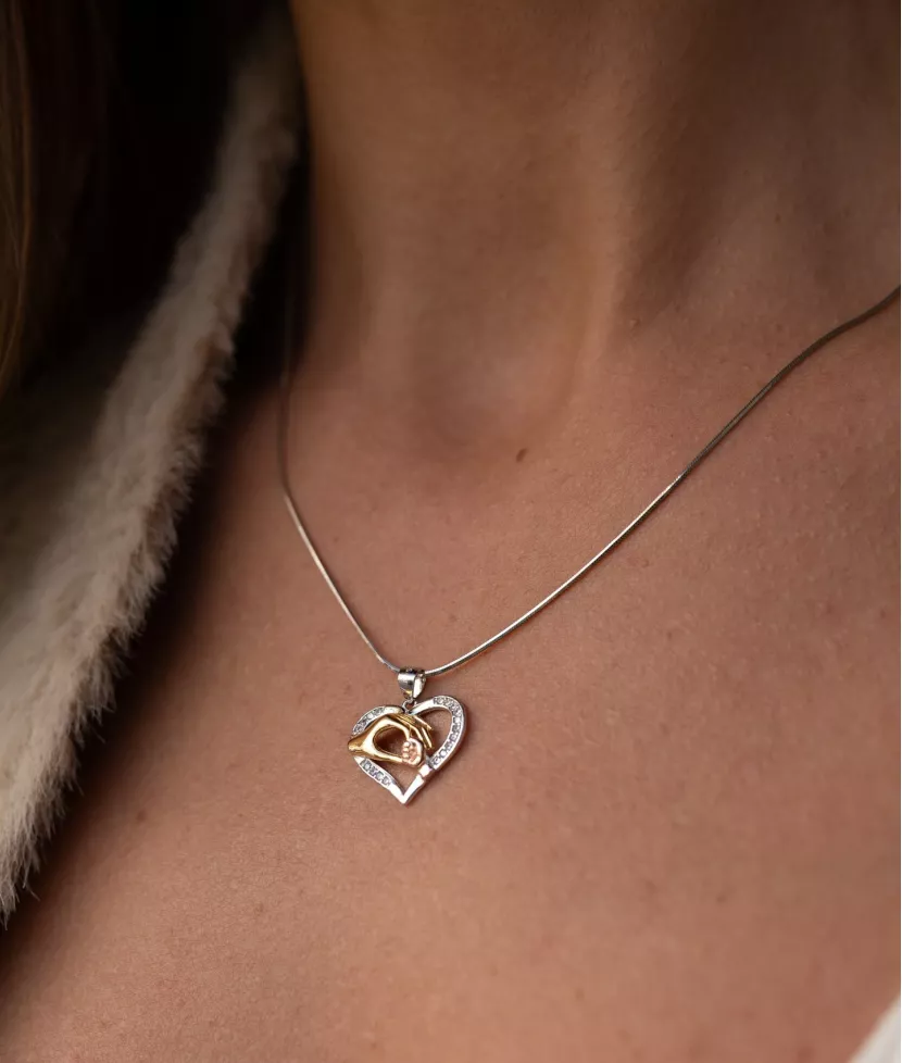 Підвіс срібний Безумовна любов 007006