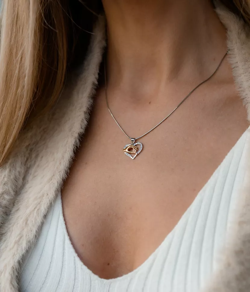 Підвіс срібний Безумовна любов 007006