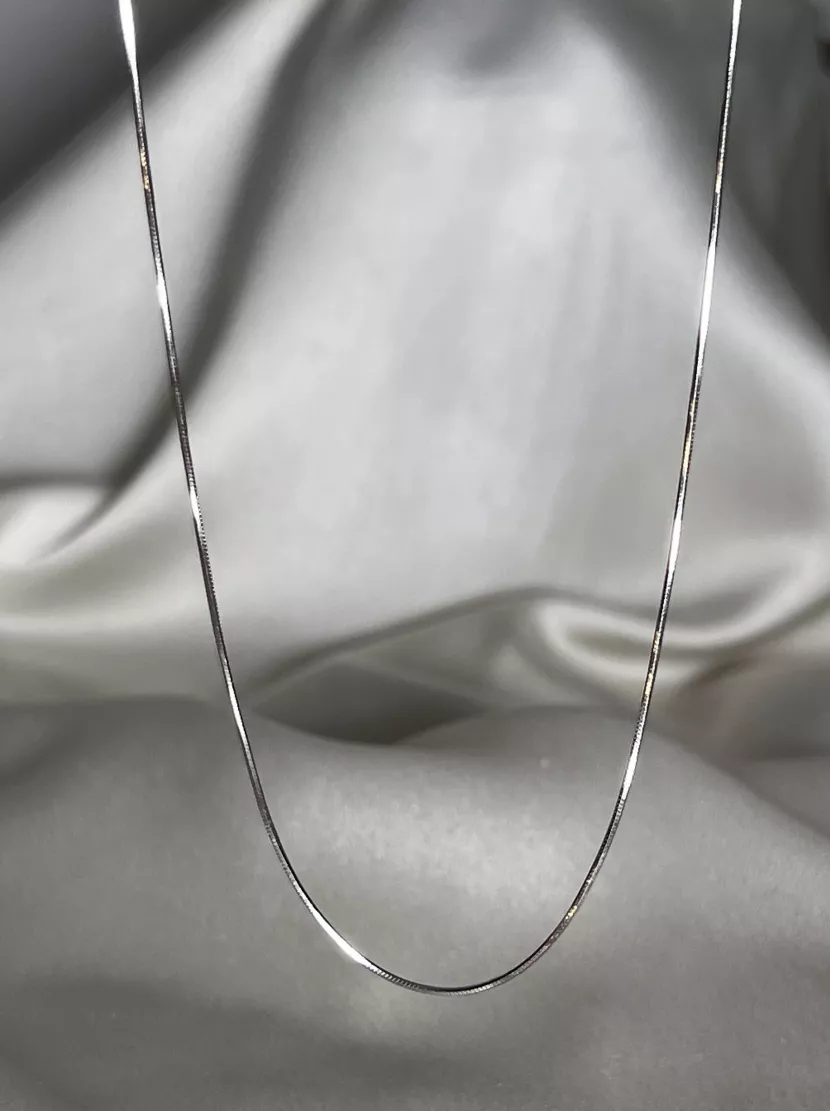 Ланцюжок срібний снейк 55см 005300