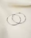 Сережки — кільця срібні 3,5 см 006390