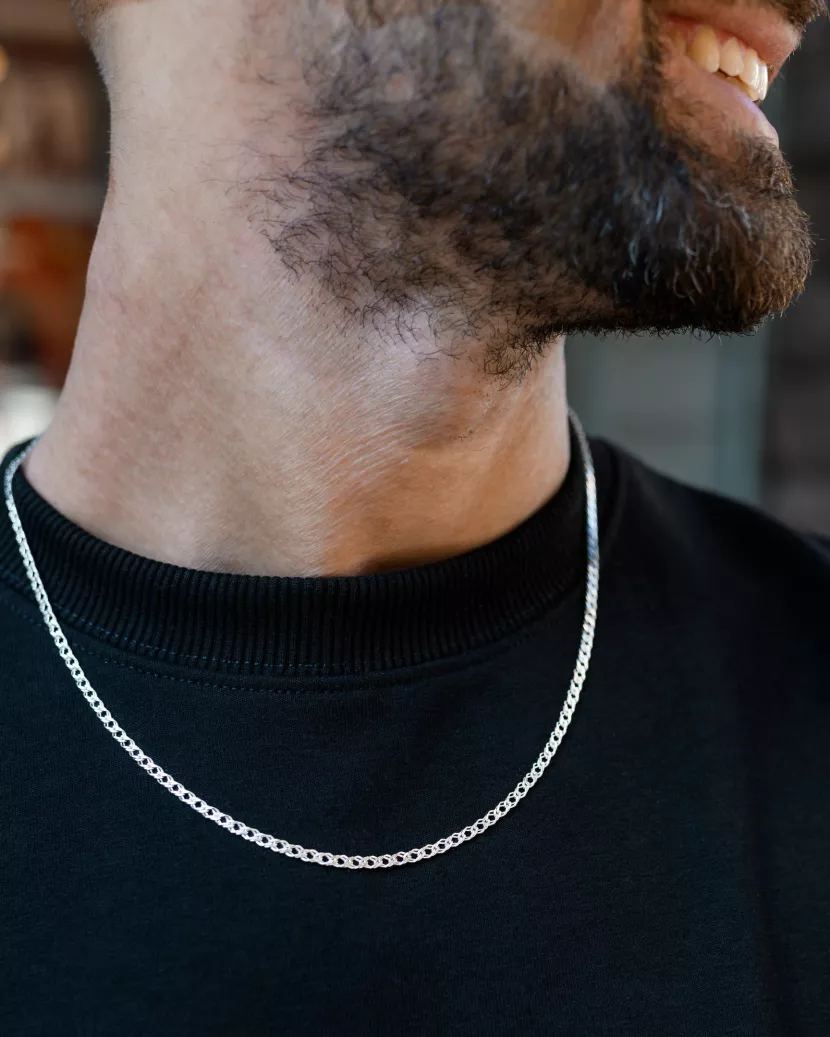 Ланцюжок срібний рембо унісекс 50-60см 005274