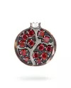 Підвіс срібний з золотою пластиною Гранат 006997