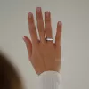 Каблучка срібна з чорною емаллю Exclusilver 925 проба